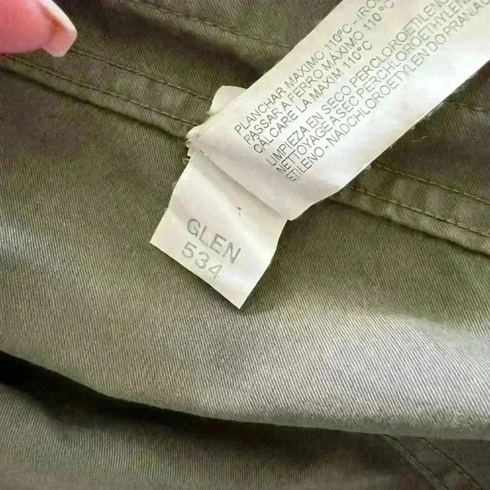 Zara Basic utility army military jacket, size xs, olive army green